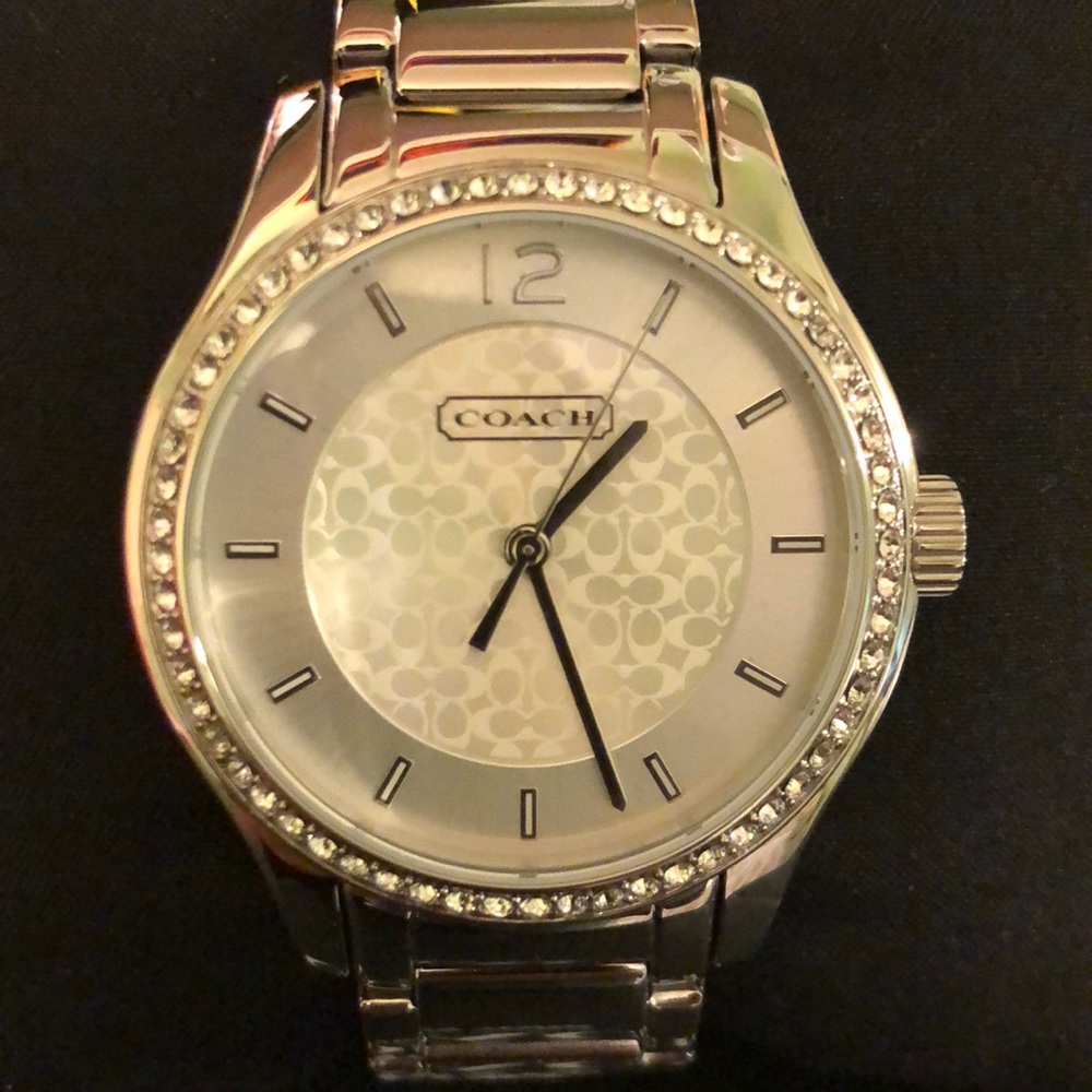 Silver Diamond Coach Watch - Picture 2 of 4